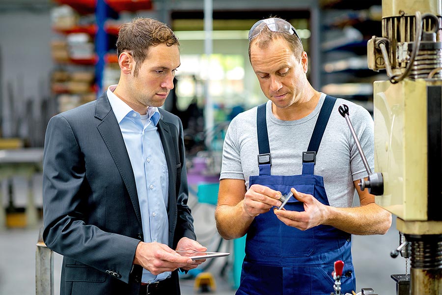 Die Fabriktester analysieren operative Produktionsprozesse bei mittelständische Unternehmen